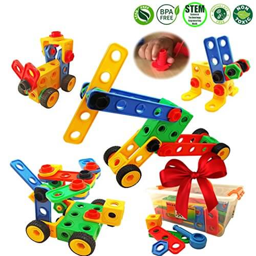 Skoolzy Nuts and Bolts Building Toy for Creative Toddlers