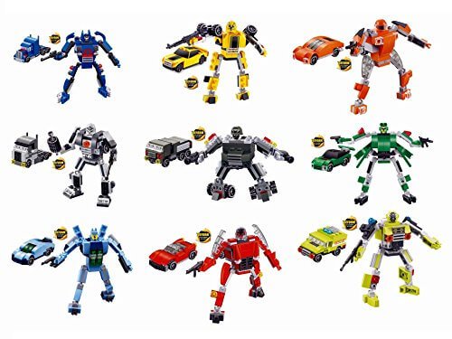 Xipoo Transformers Building Blocks 9 Robots 737 Pieces
