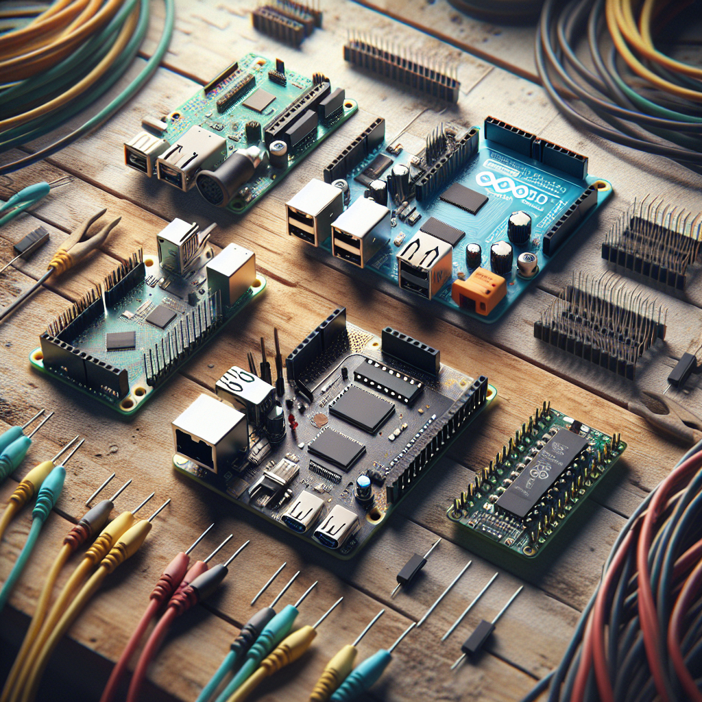Arduino vs Raspberry Pi vs ESP32 side-by-side on a workbench